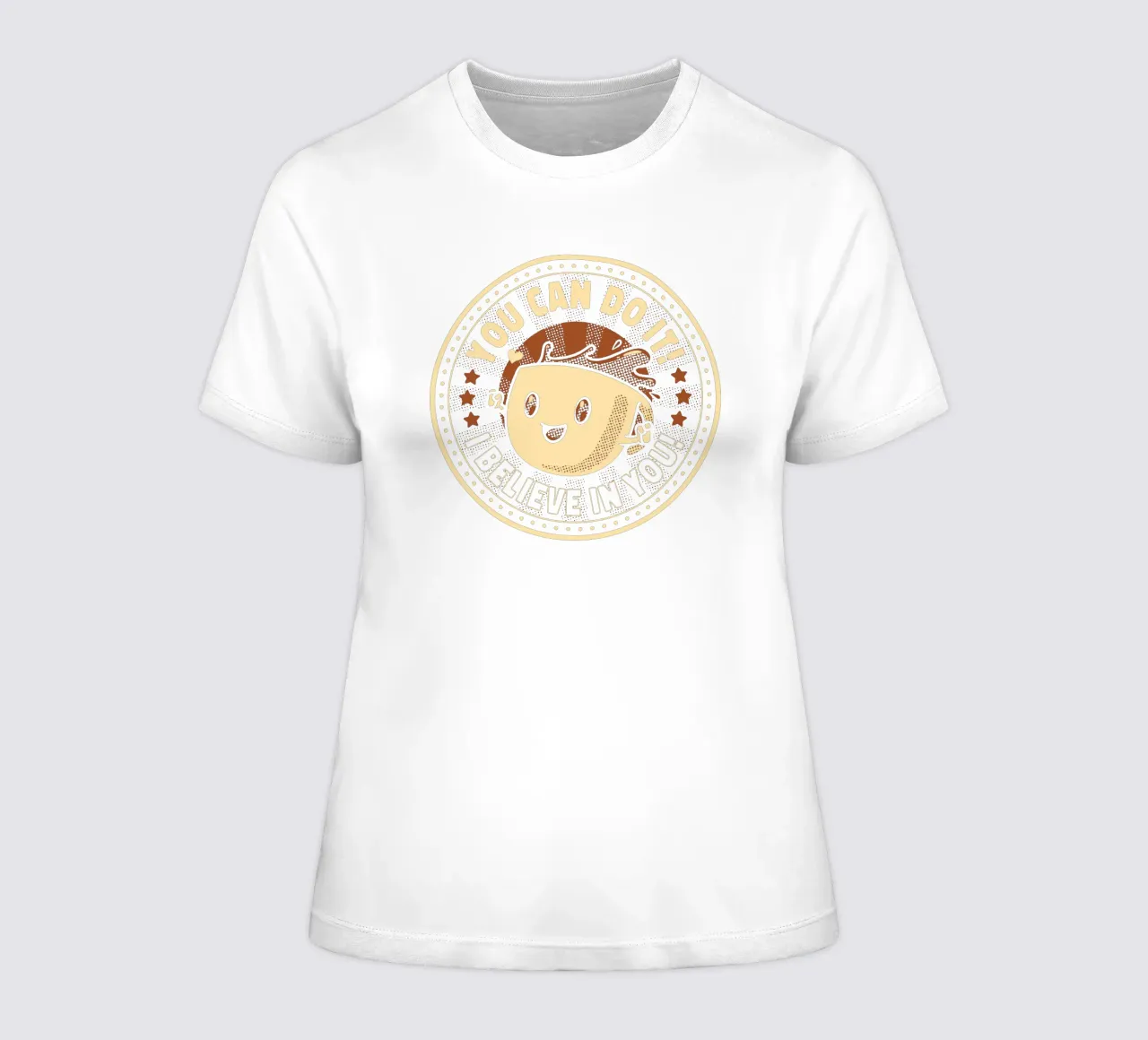 Emotional Support Espresso Shot women's fitted t-shirt by Tobe Fonseca