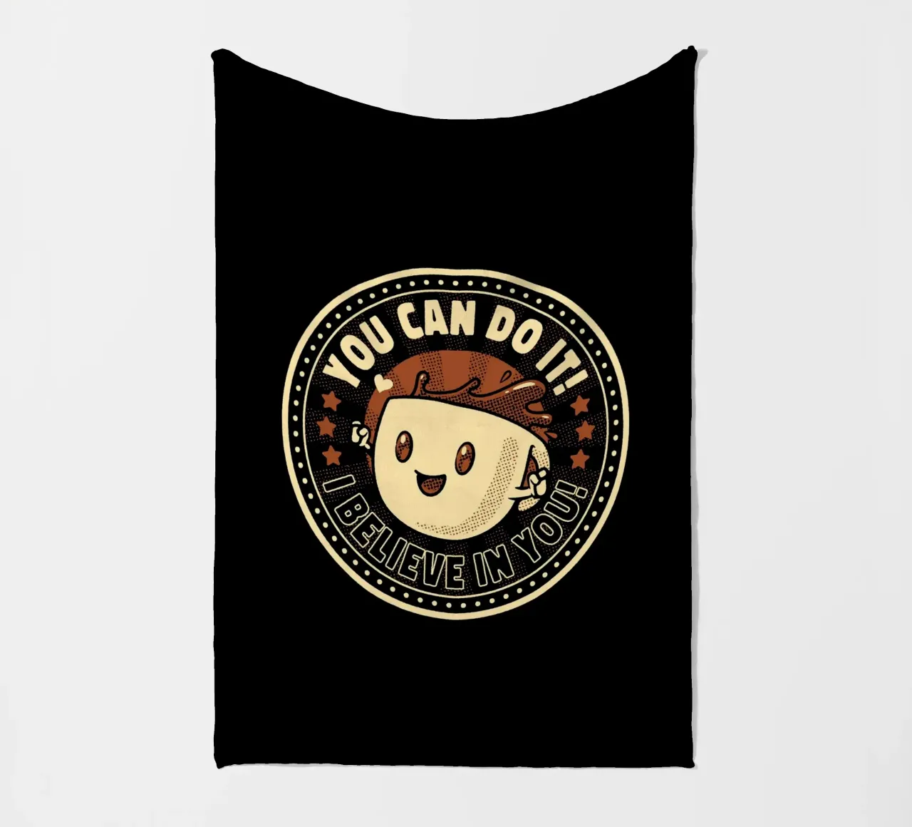 Emotional Support Espresso Shot coperta in pile da Tobe Fonseca