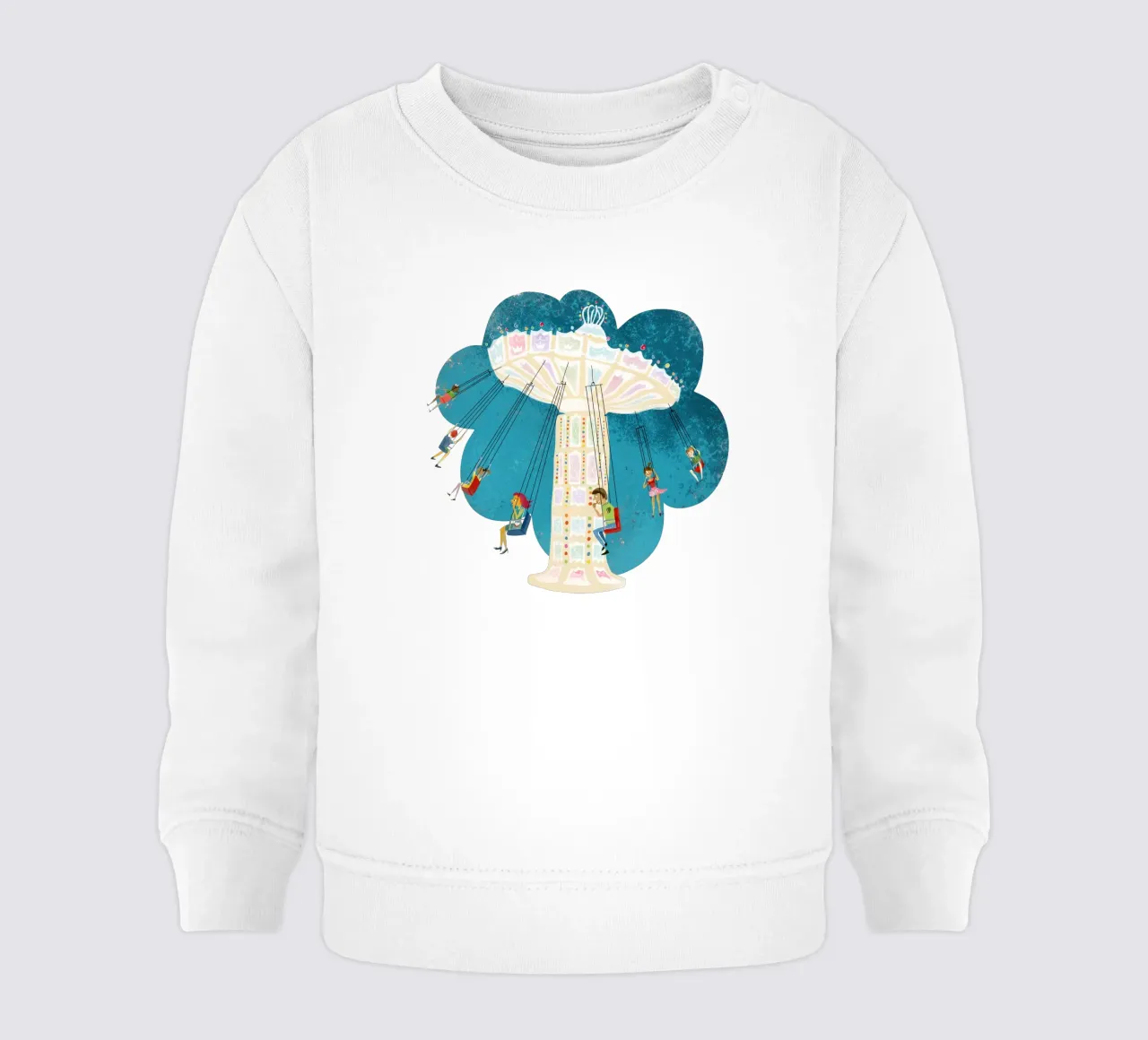 Giostra a catena retrò felpa neonato da DYDesign