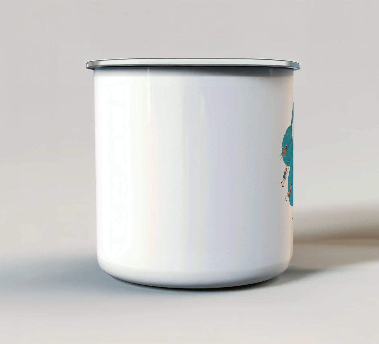 Giostra a catena retrò tazza in smalto da DYDesign
