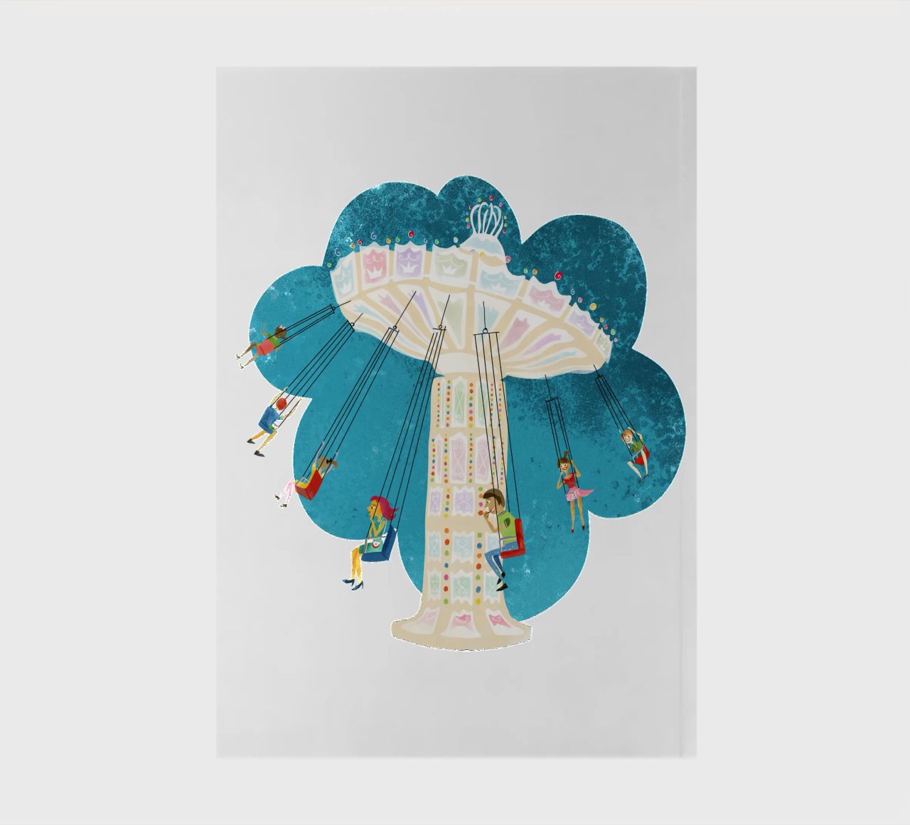 Retro chain carousel notebook by DYDesign