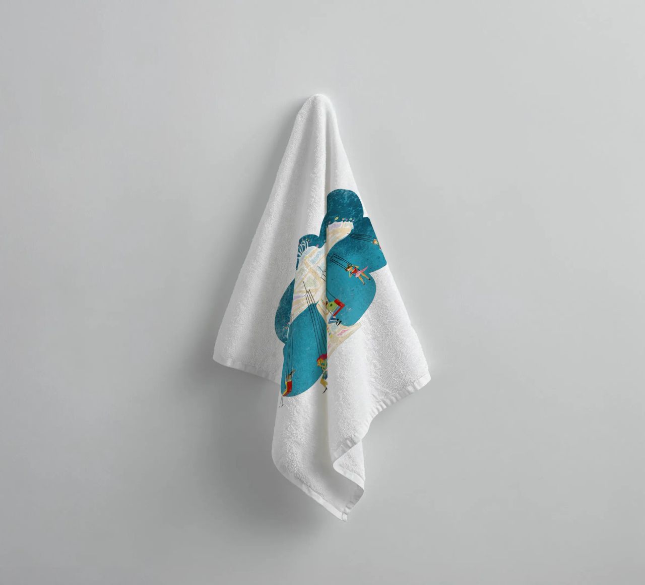 Retro chain carousel towel by DYDesign