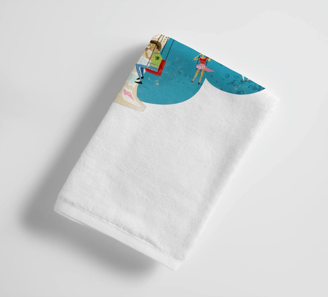 Retro chain carousel towel by DYDesign