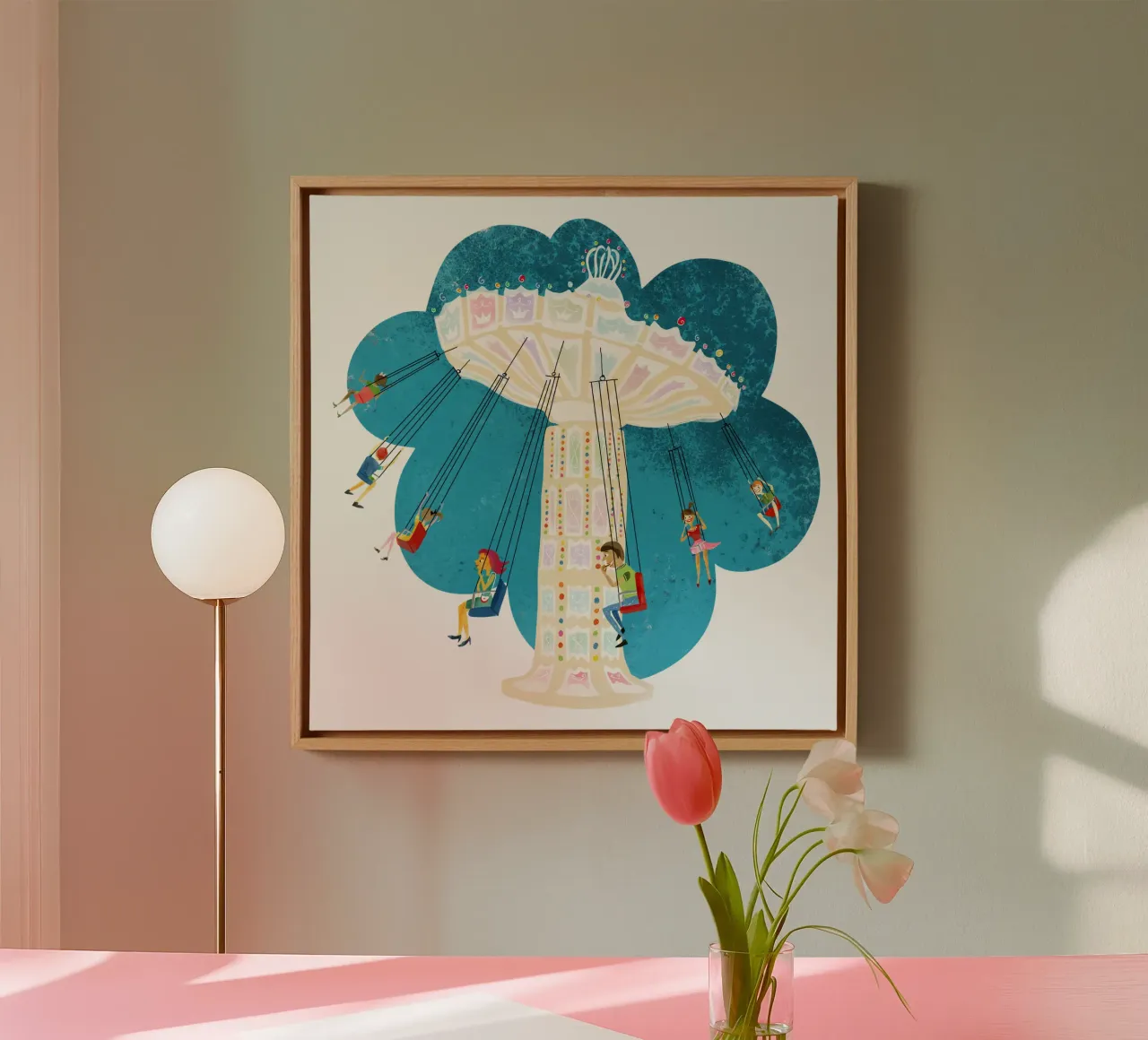 Retro chain carousel canvas by DYDesign