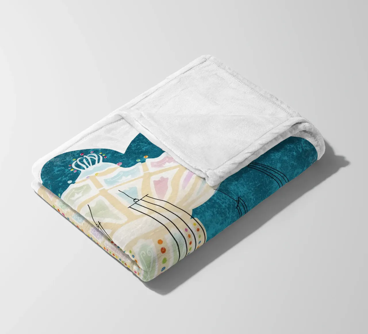 Giostra a catena retrò coperta in pile da DYDesign