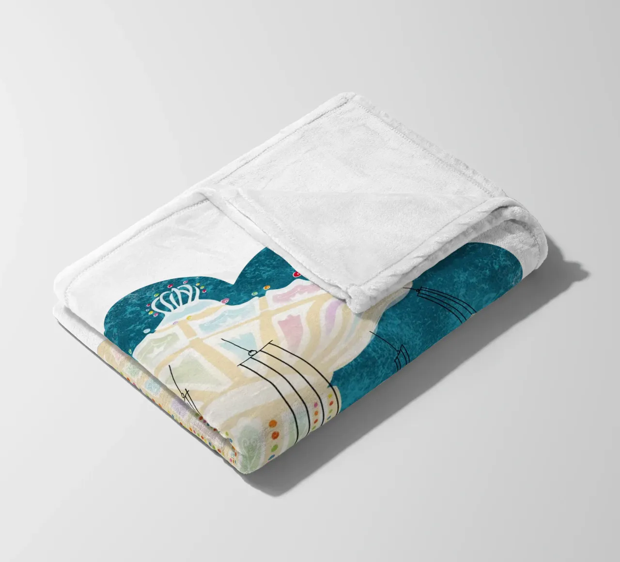 Giostra a catena retrò coperta in pile da DYDesign