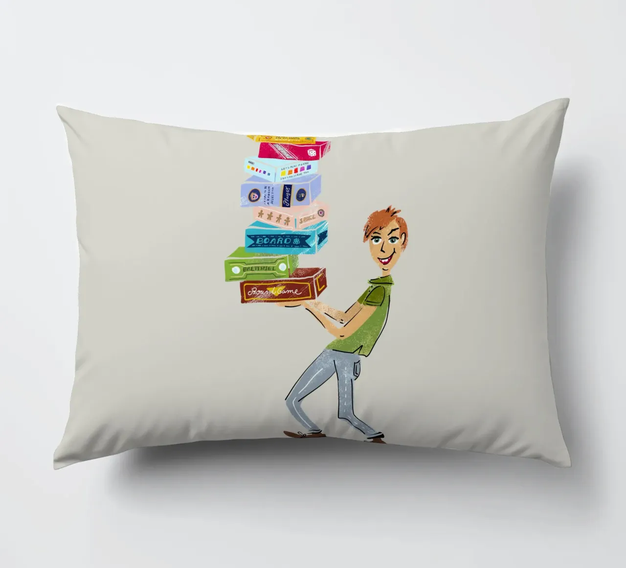 Board game fan - Board game player decorative cushion by DYDesign