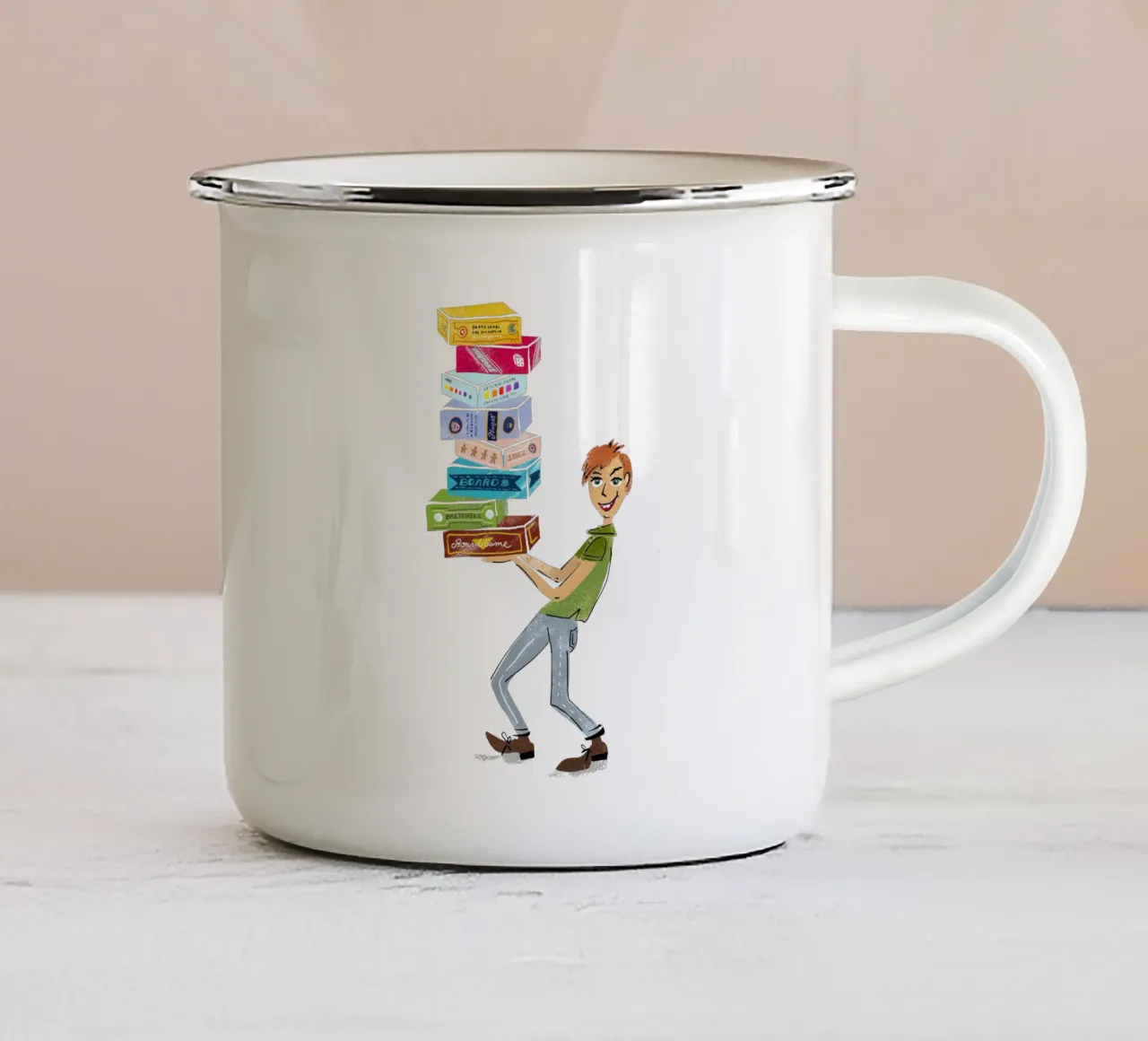 Fan de jeux de société - Brettspieler mug en émail de DYDesign