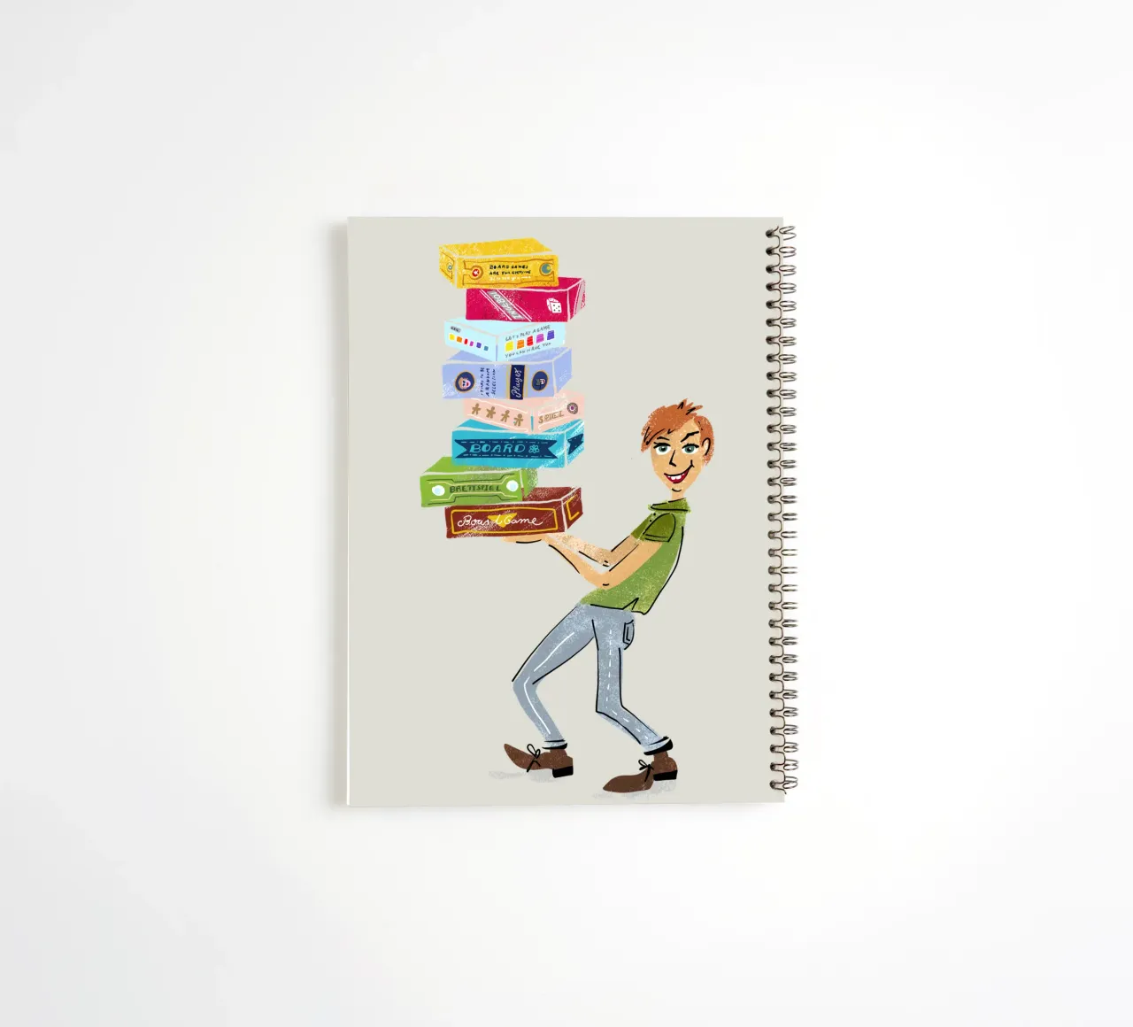 Board game fan - Board game player spiral notebook by DYDesign