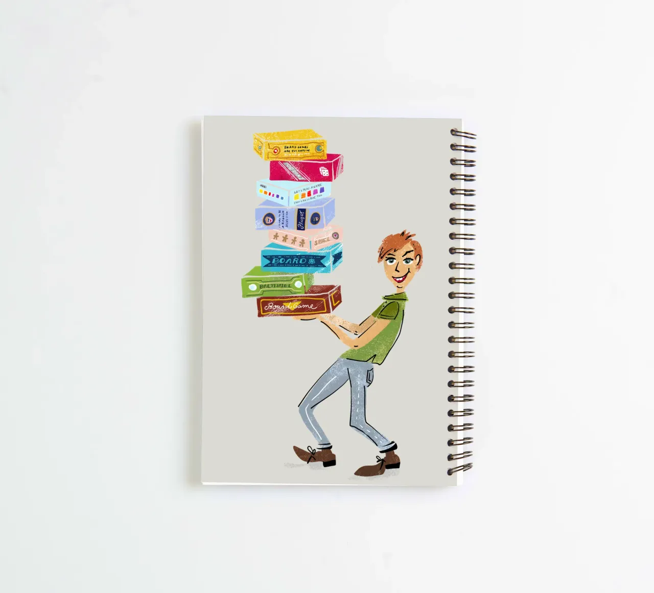 Board game fan - Board game player spiral notebook by DYDesign