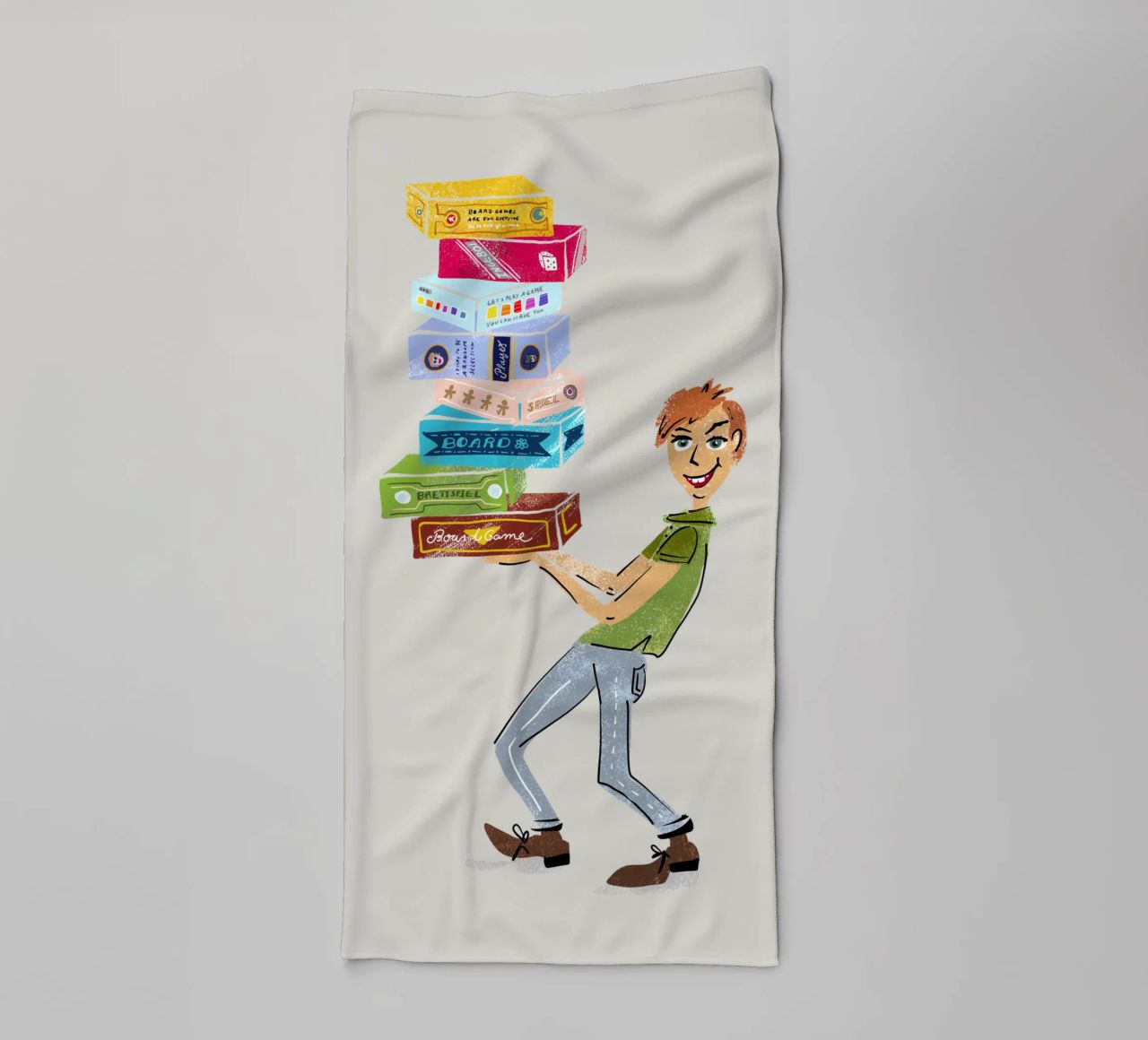 Board game fan - Board game player towel by DYDesign