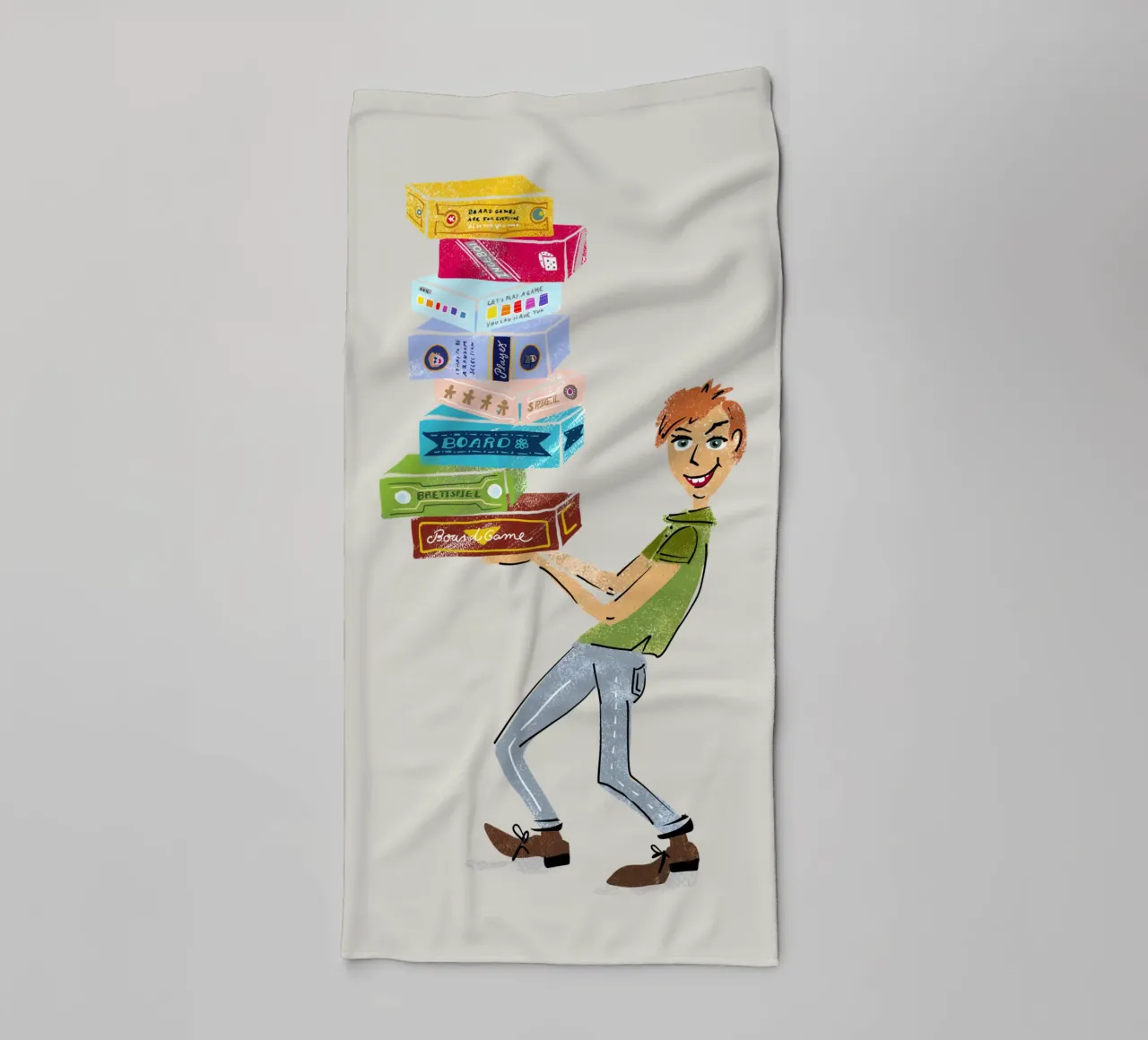 Board game fan - Board game player towel by DYDesign