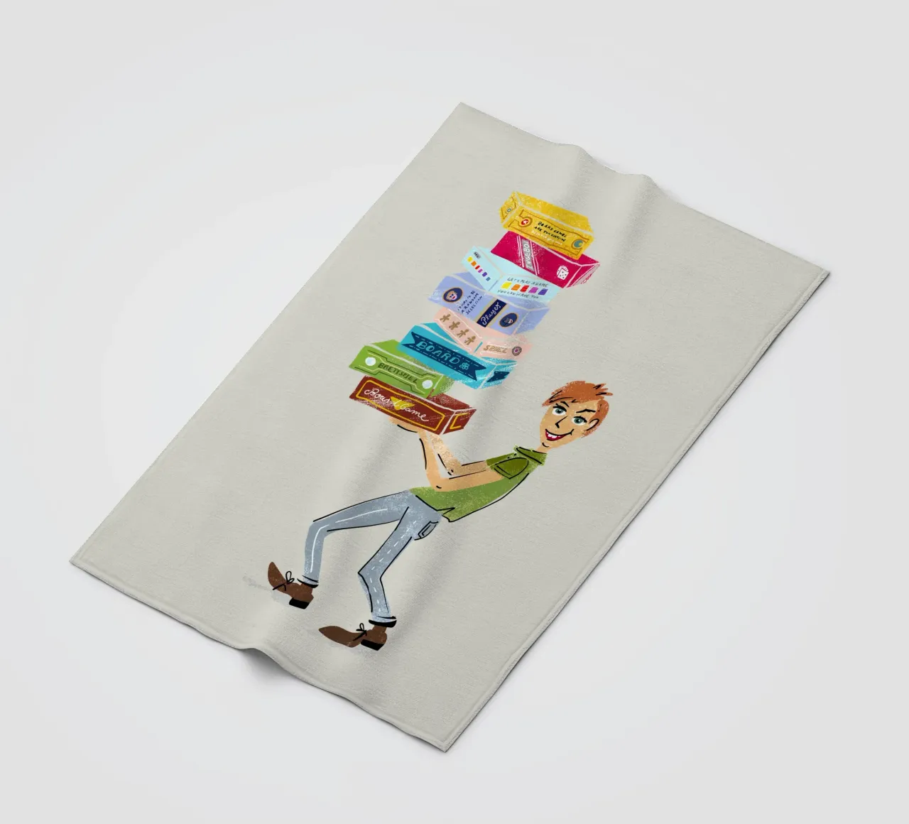 Board game fan - Board game player fleece blanket by DYDesign