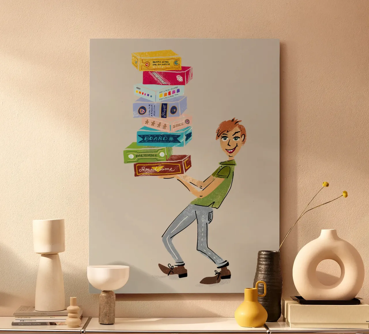 Board game fan - Board game player alu-dibond by DYDesign