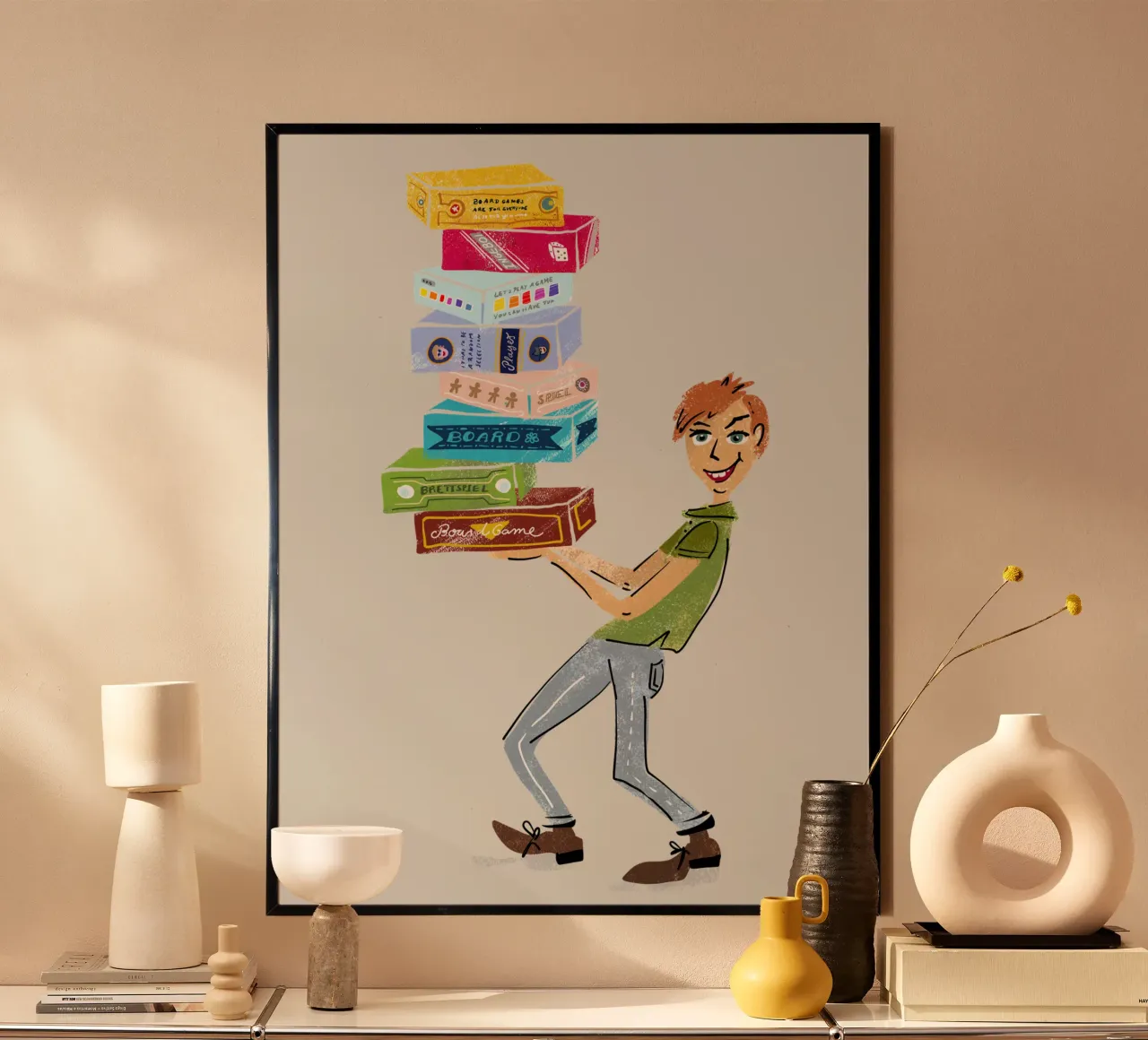 Brettspiel Fan - Brettspieler Hahnemühle von DYDesign