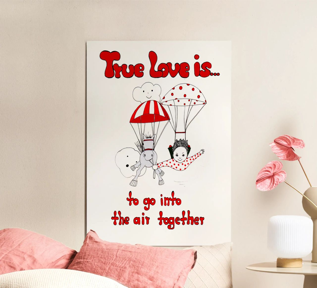 True Love is to go in the air together poster da Pferdemädchen
