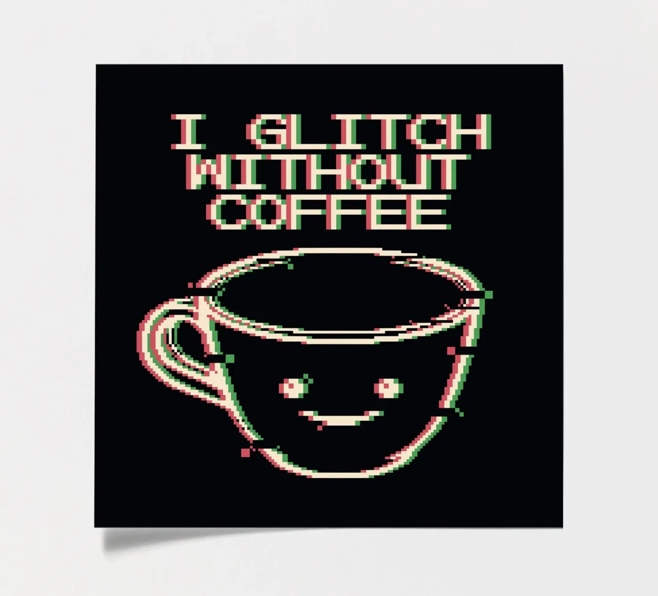 Glich Without Coffee sticker sheet by Tobe Fonseca