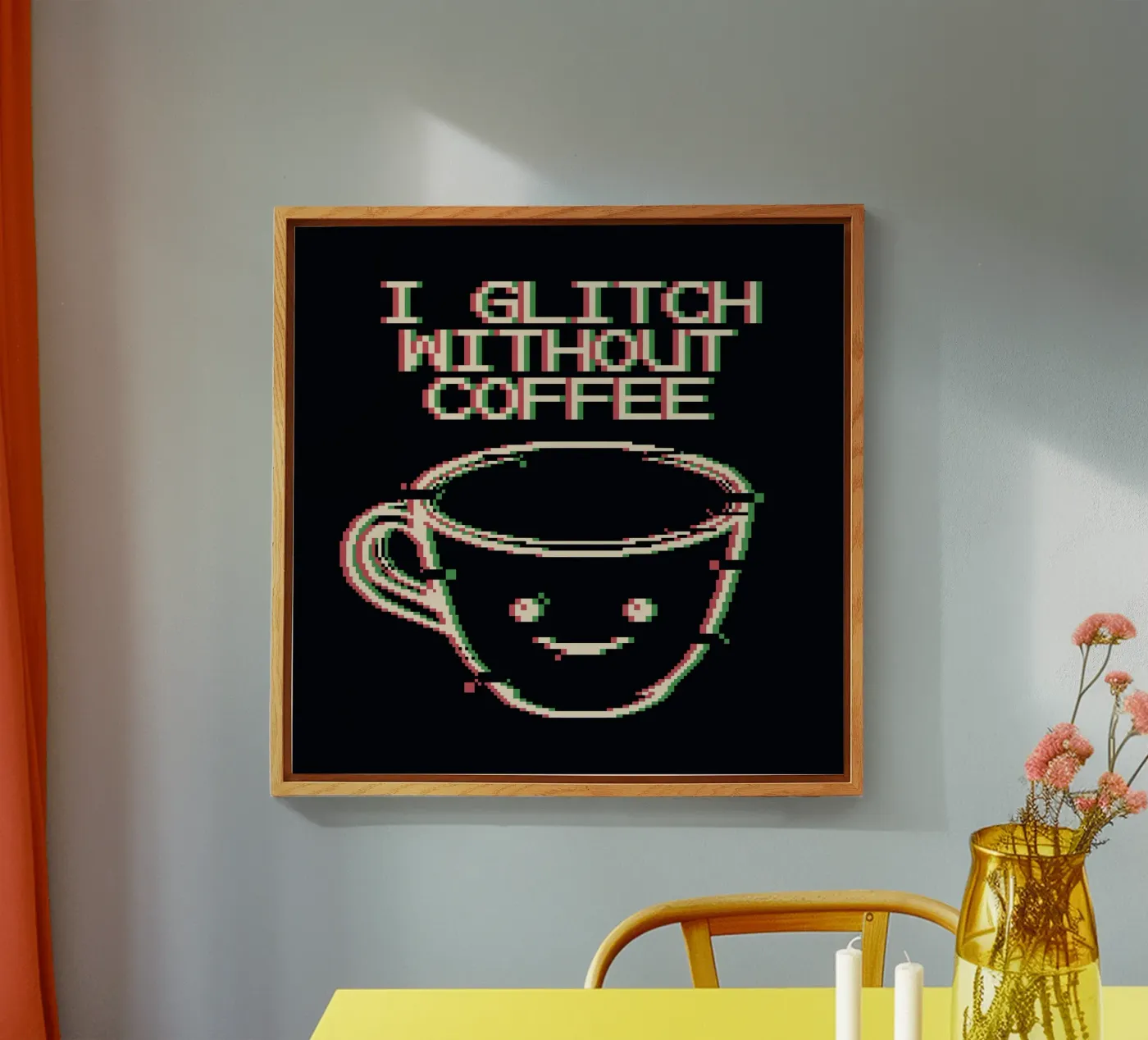 Glich Without Coffee plexiglass da Tobe Fonseca