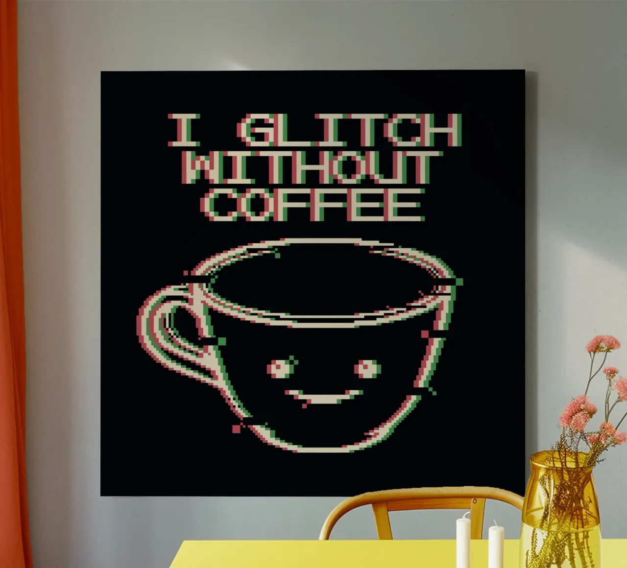 Glich sans café toile de Tobe Fonseca