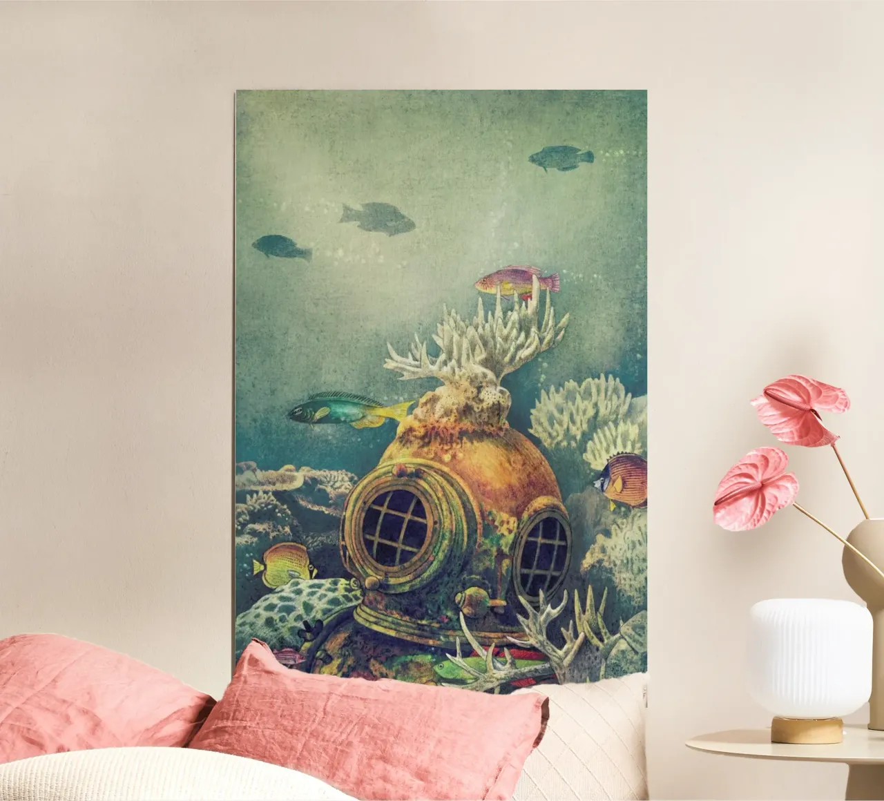 Sea-Change poster con telaio in plastica da Terry Fan