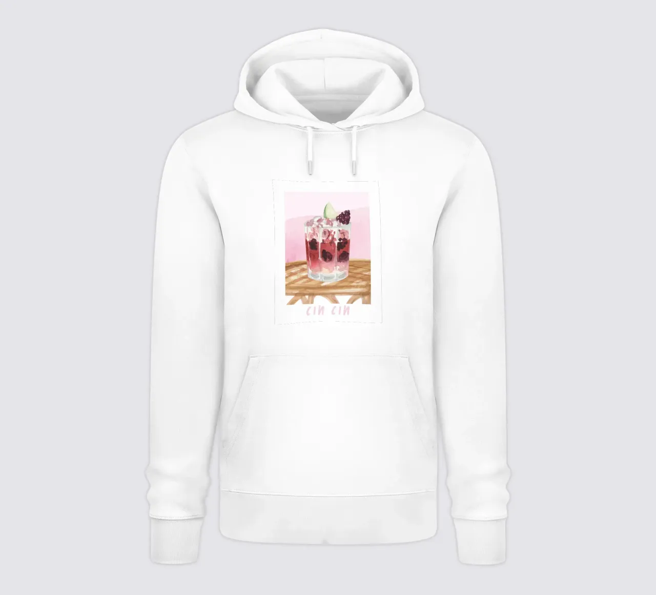 Cin Cin Cocktail Print sudadera con capucha de TheCocktailClub