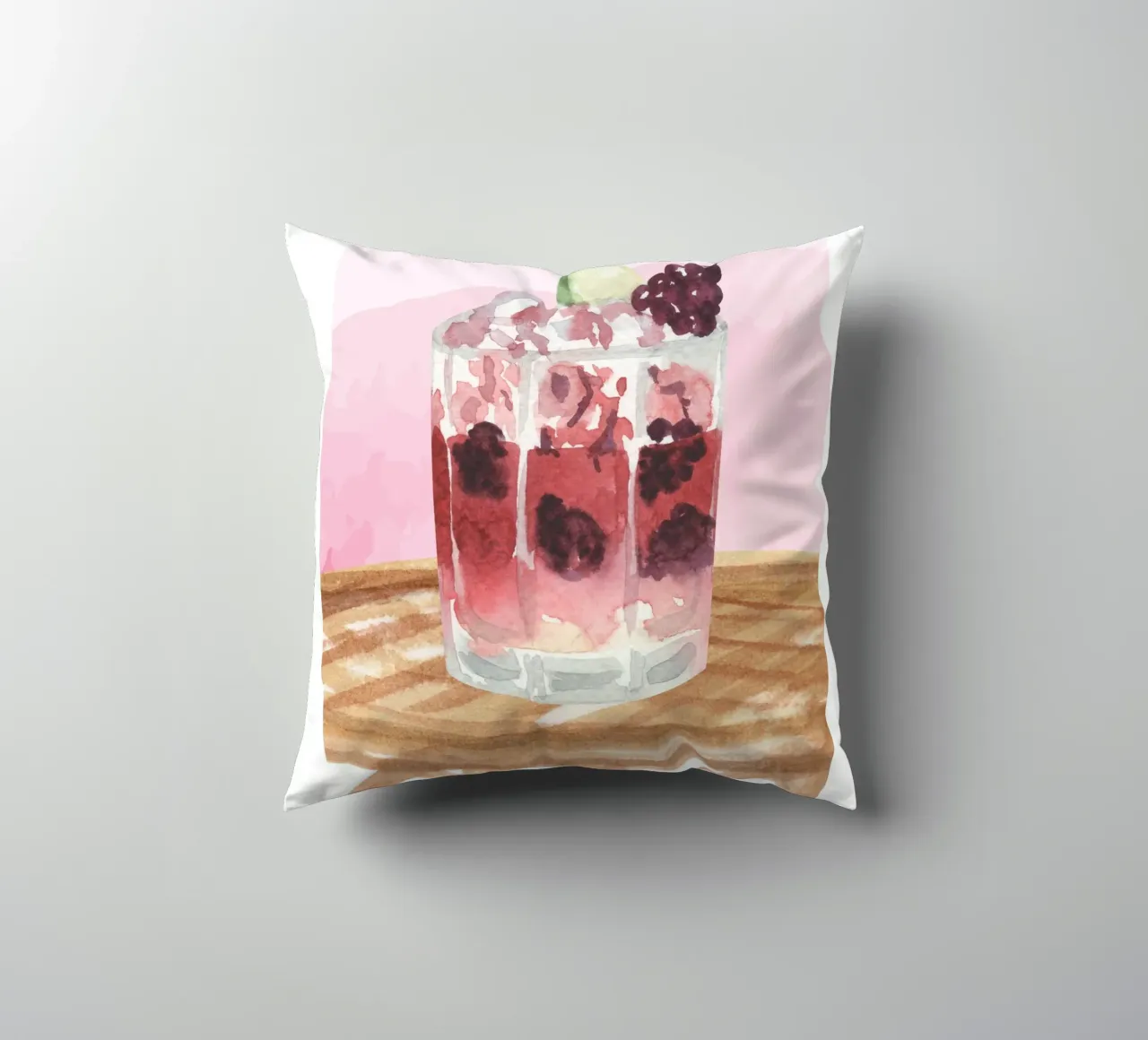 Cin Cin Cocktail Print decorative cushion by TheCocktailClub