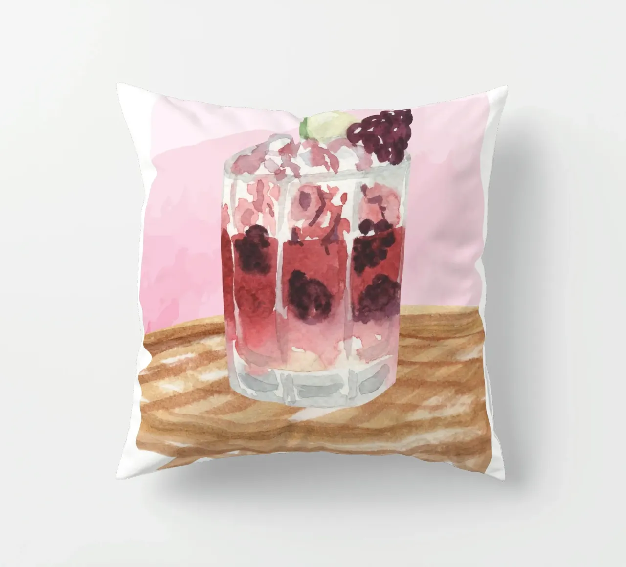 Cin Cin Cocktail Print decorative cushion by TheCocktailClub