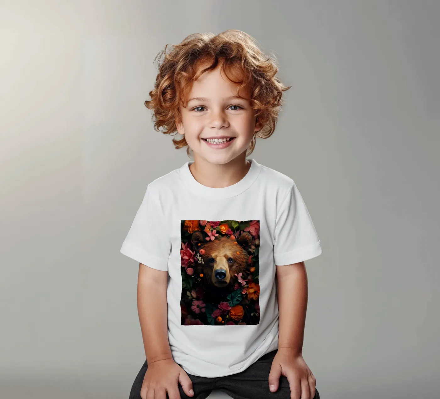 Bear Flowers 2 t-shirt bambini da Mateo