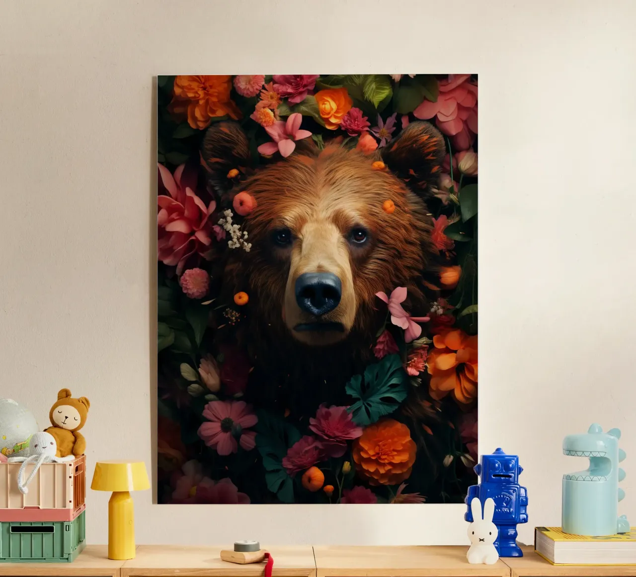 Bear Flowers 2 plexiglass da Mateo