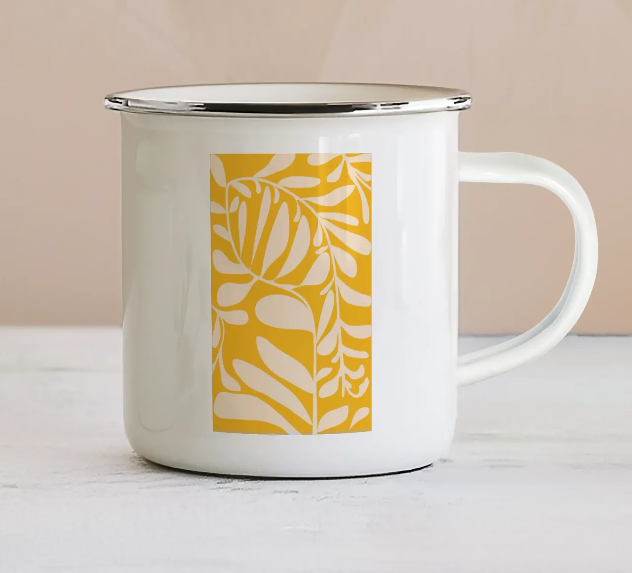 Astratto Impianto 3a6 tazza in smalto da ThingDesign