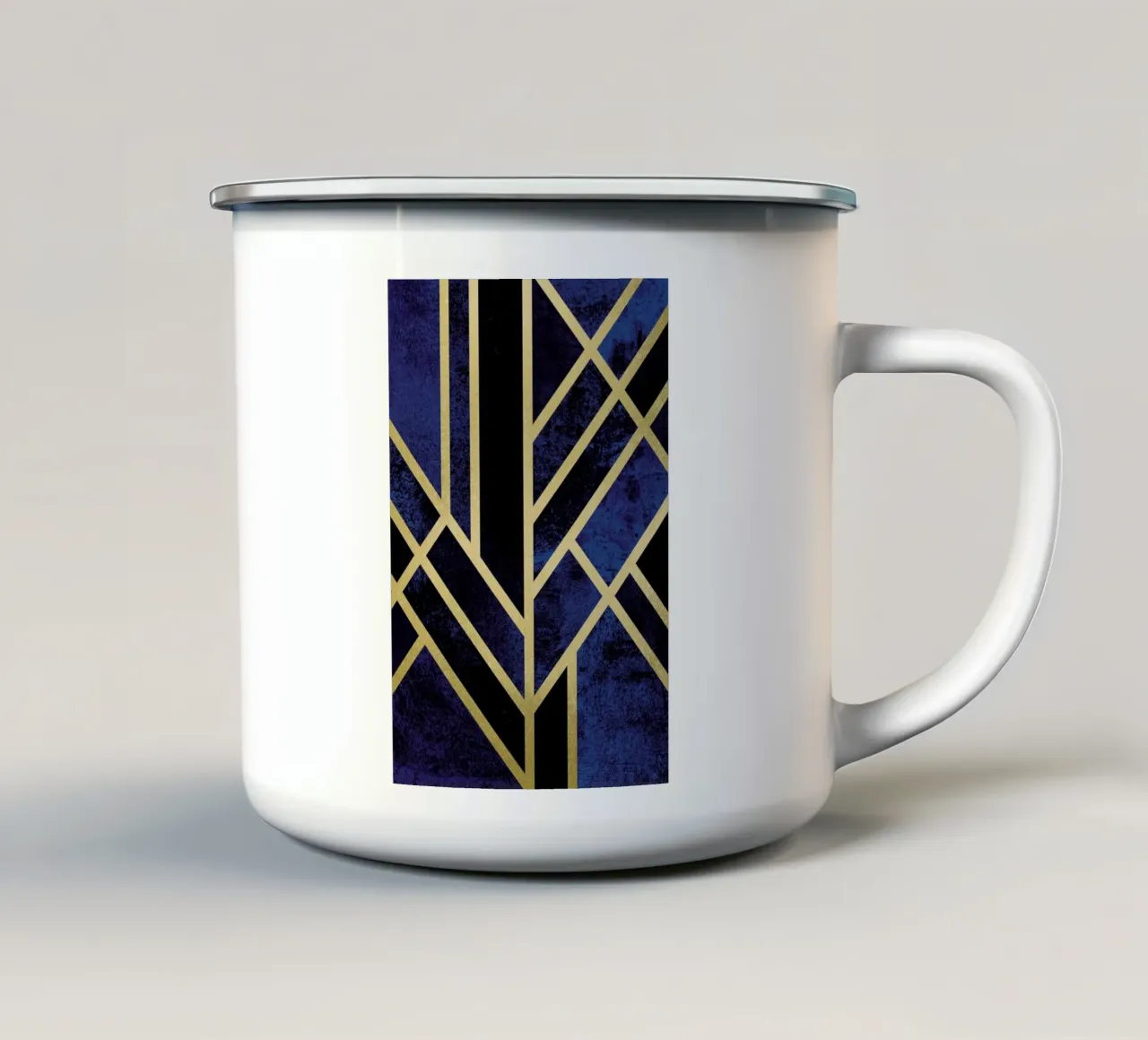 Art Deco Midnight tazza in smalto da Elisabeth Fredriksson