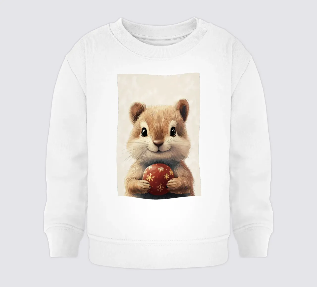 Hero #26: Ardilla con adornos navideños sudadera de bebé de farbenhelden