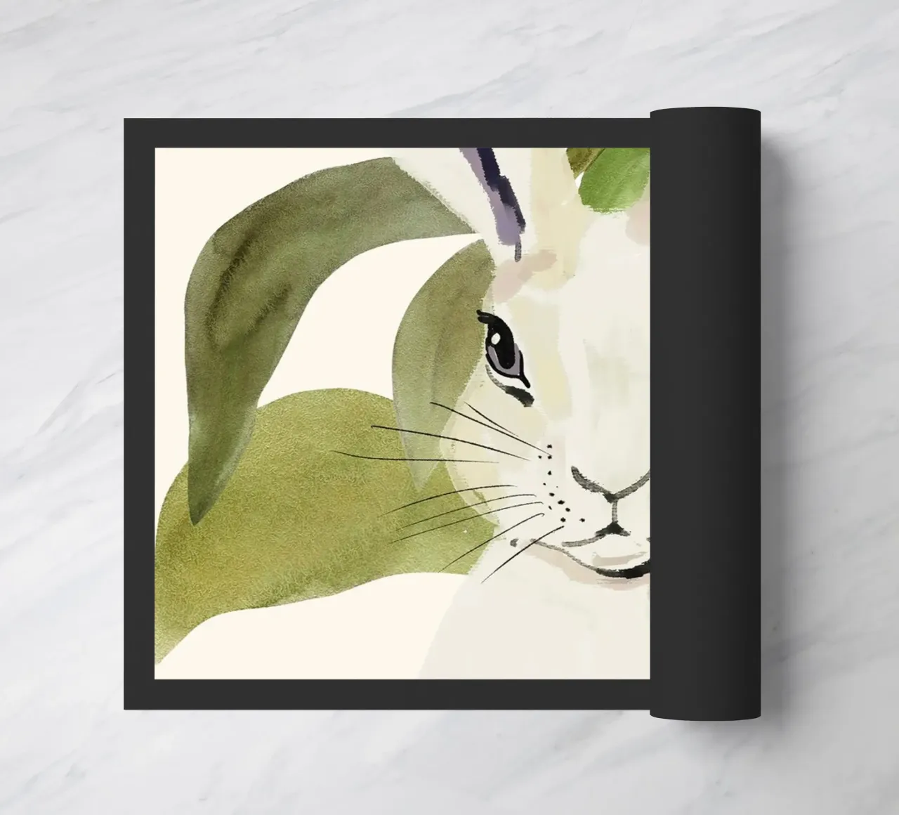 Rabbit 6 doormat by ThingDesign