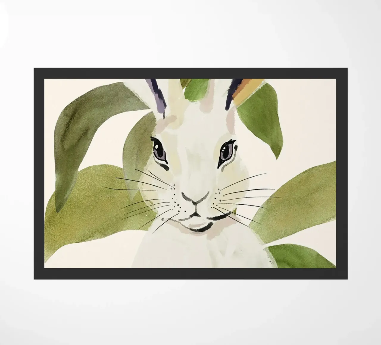 Rabbit 6 doormat by ThingDesign