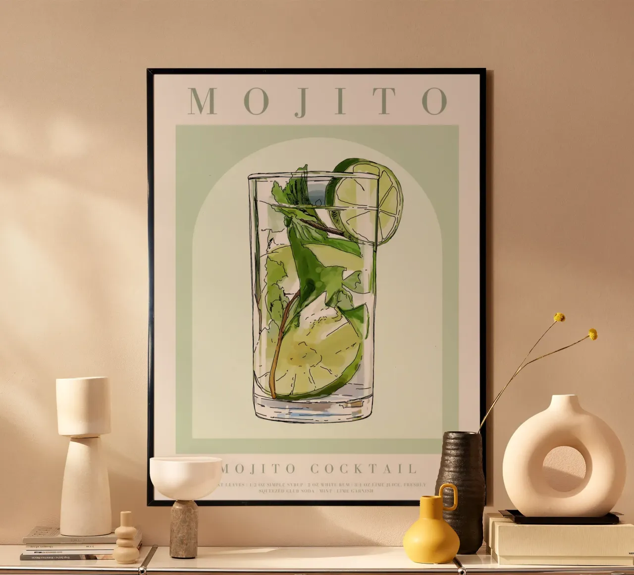 Mojito Cocktail Print hahnemühle by TheCocktailClub