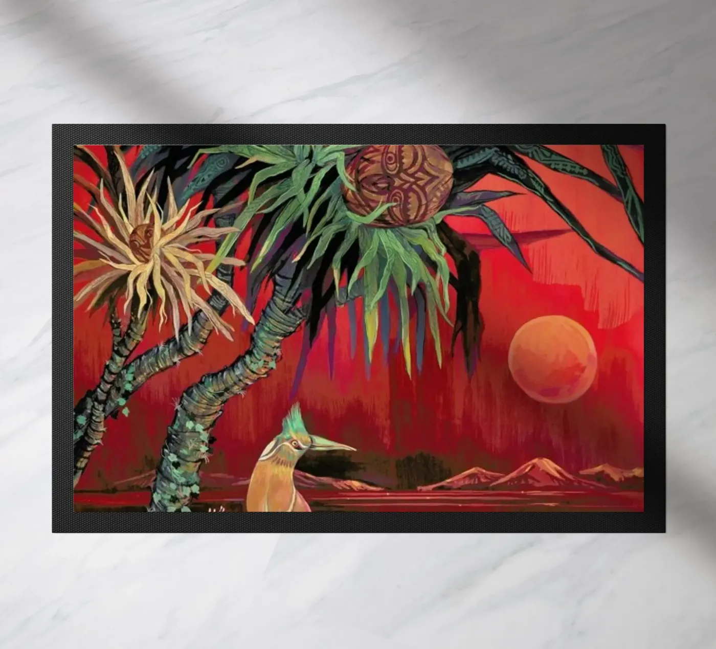 Red Sun doormat by Naito Shinpei