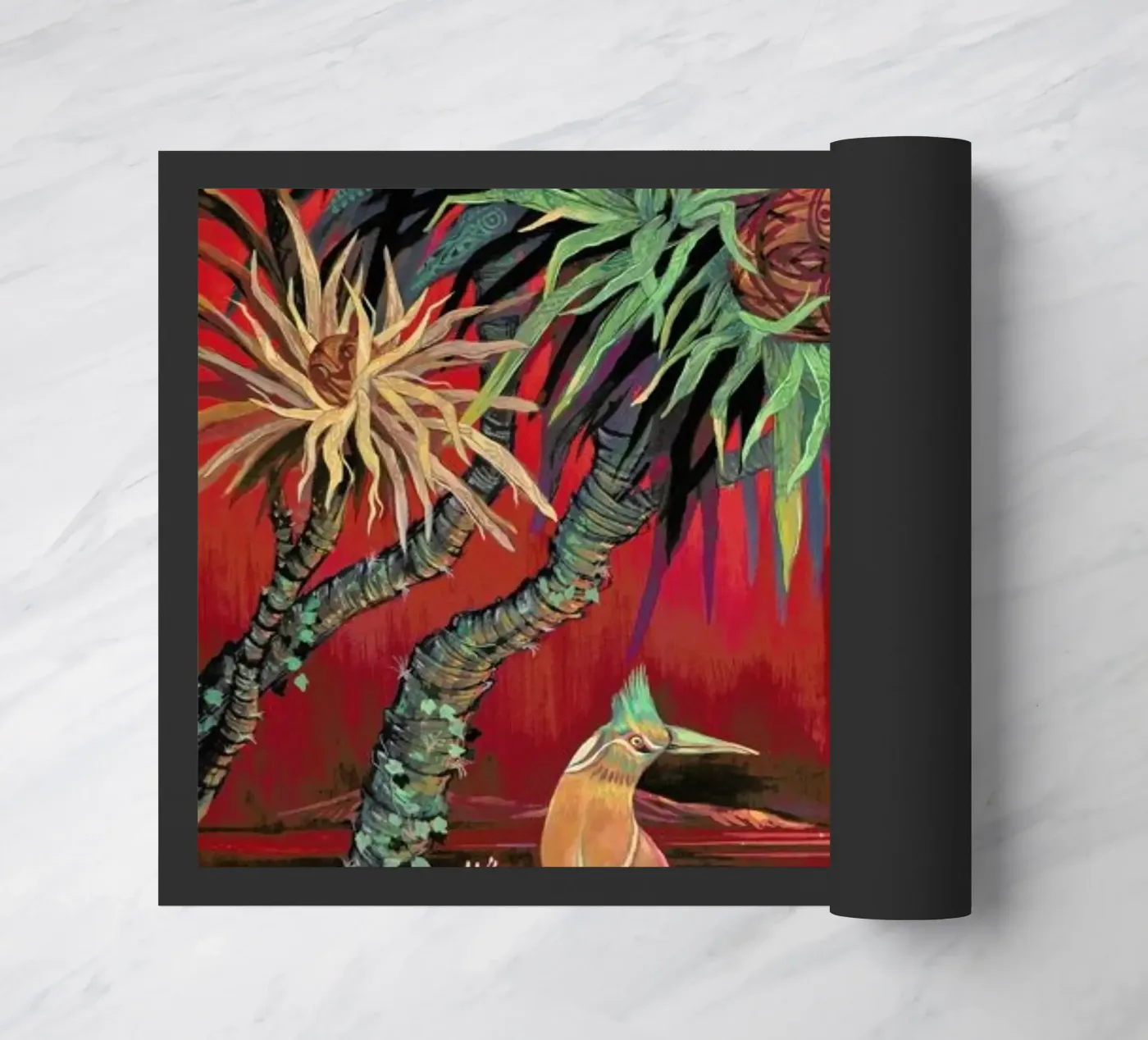 Red Sun Fußmatte von Naito Shinpei