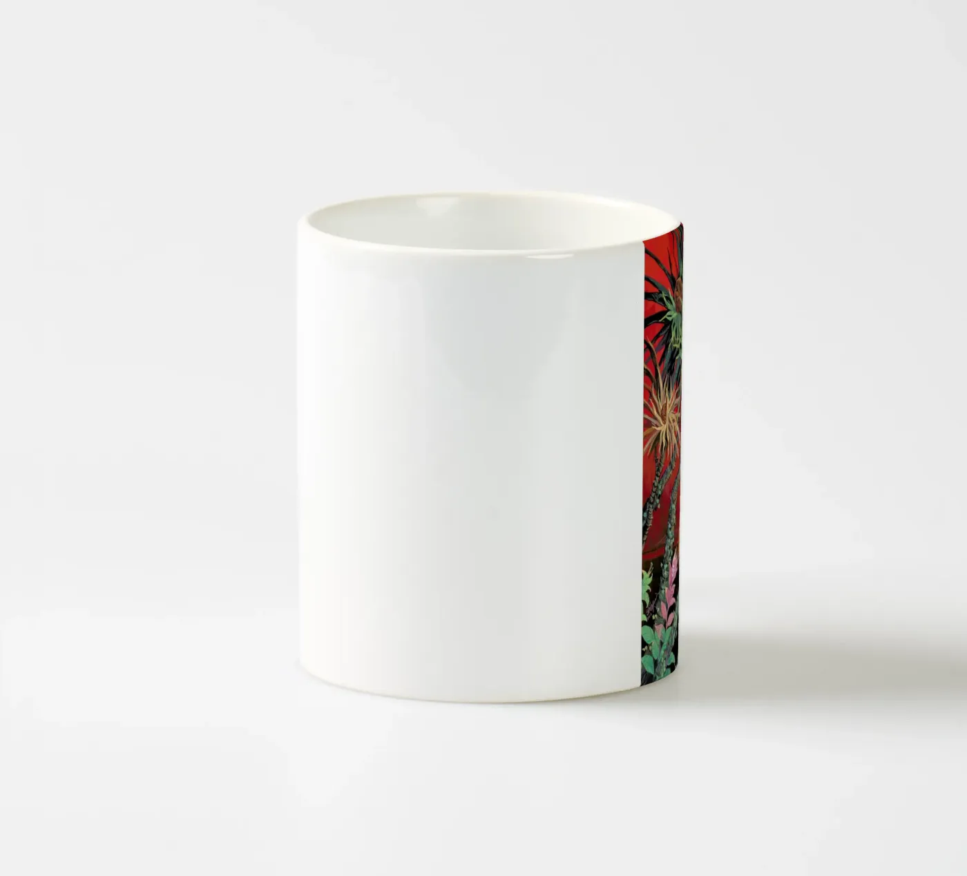 Red Sun ceramic mug by Naito Shinpei