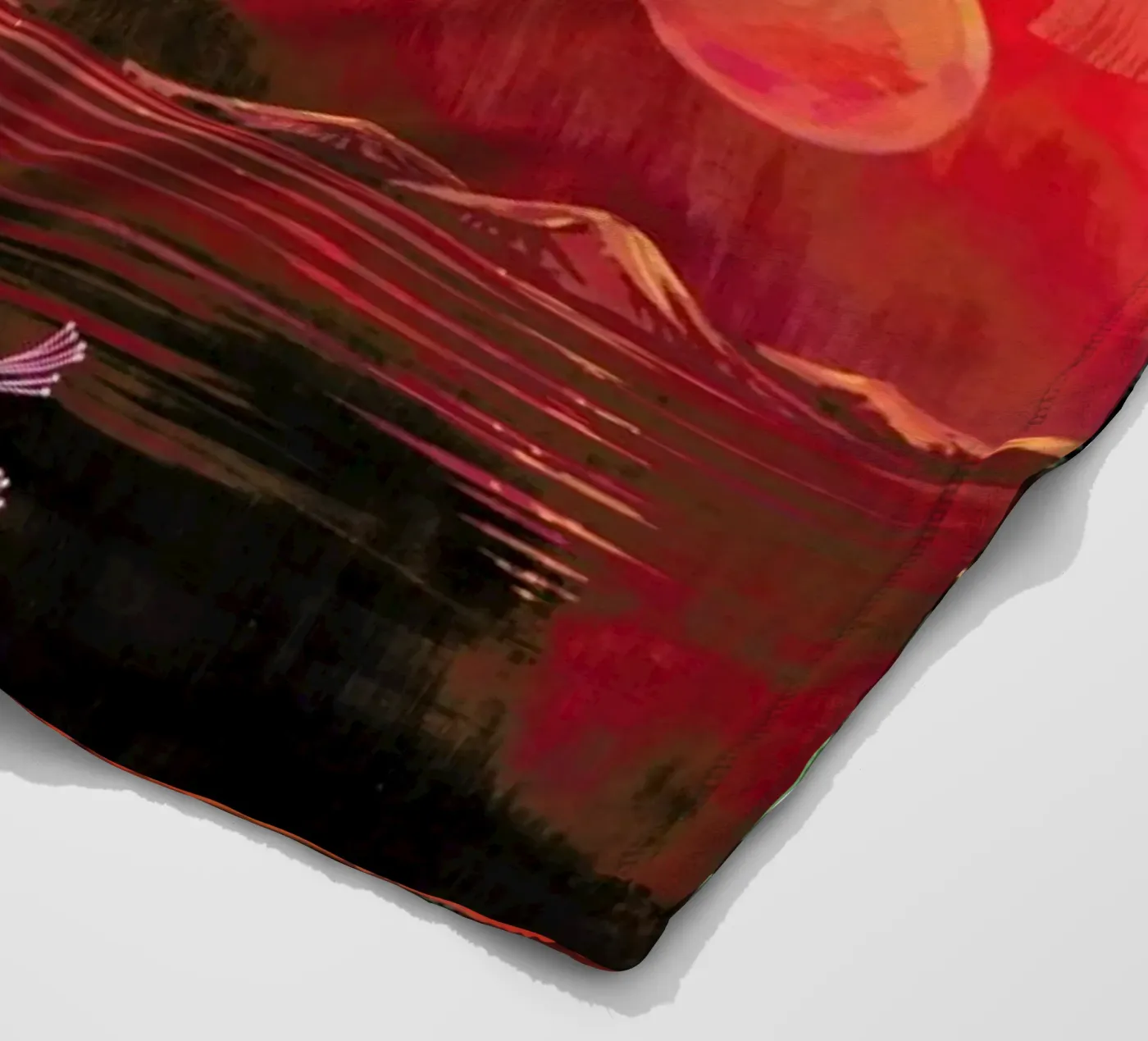 Red Sun Fleecedecke von Naito Shinpei