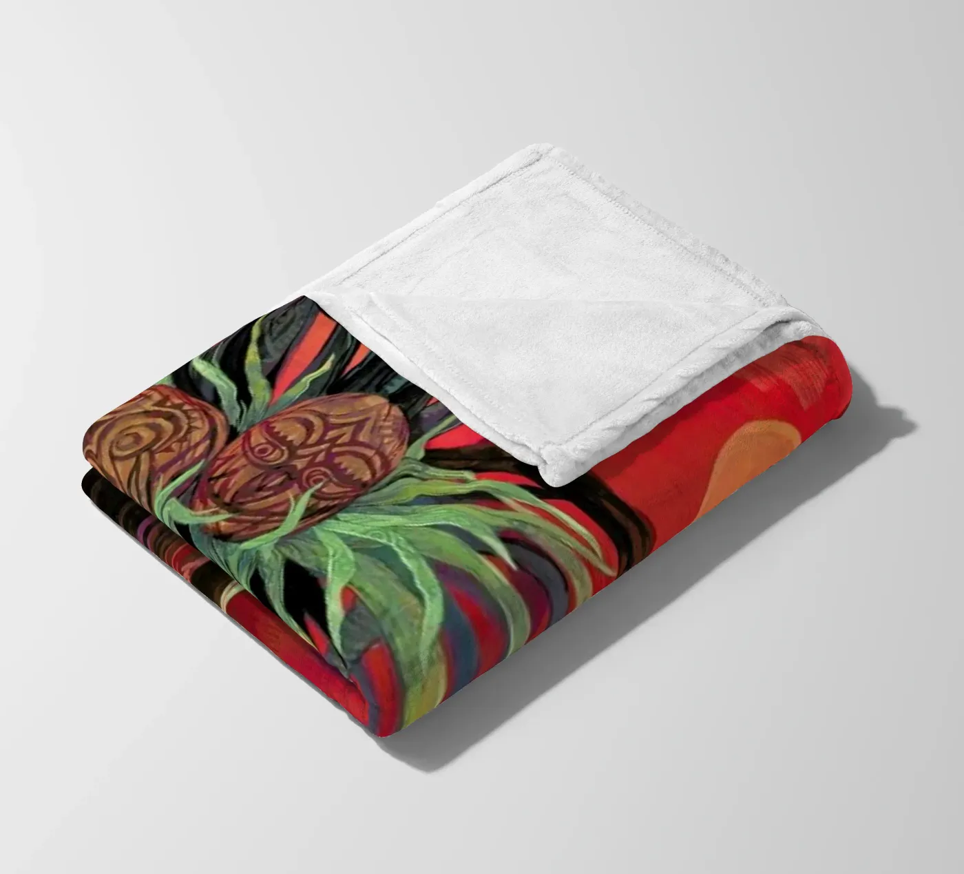 Red Sun Fleecedecke von Naito Shinpei