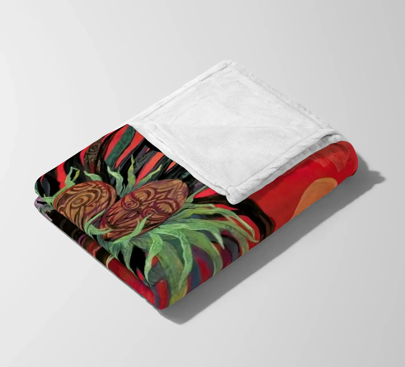 Red Sun Fleecedecke von Naito Shinpei