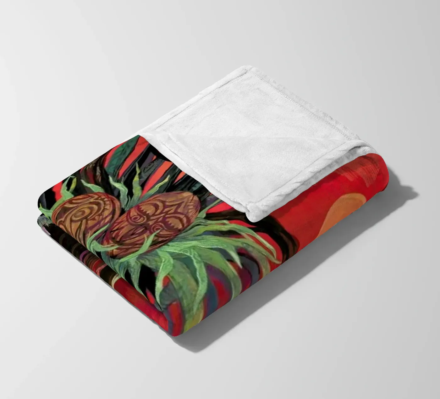 Red Sun Fleecedecke von Naito Shinpei