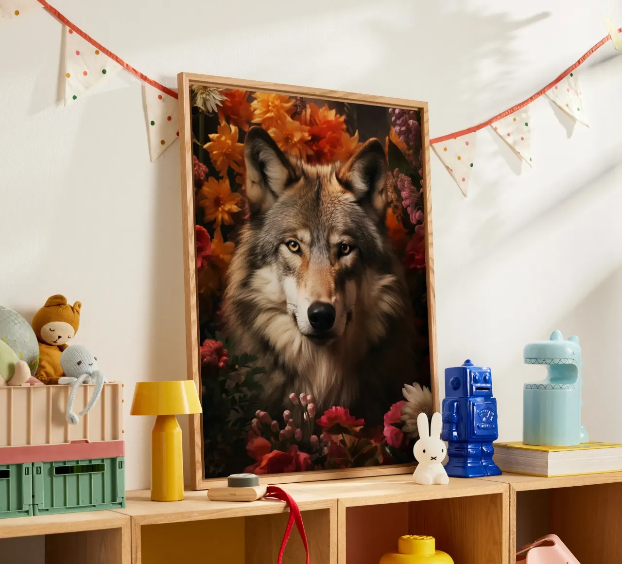 Wolf Flowers 4 plexiglass da Mateo