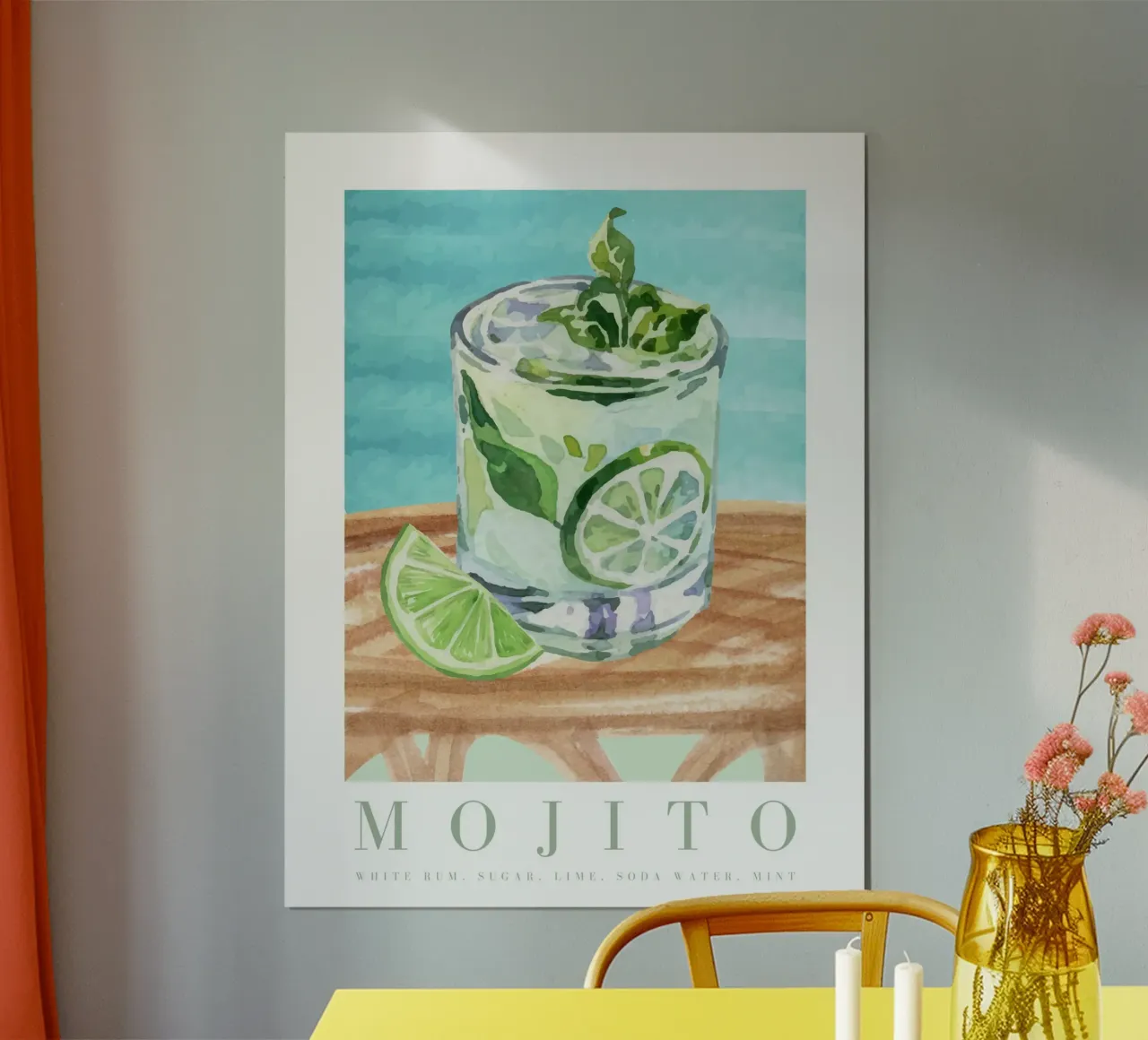 Cocktail Mojito carta hahnemühle da TheCocktailClub
