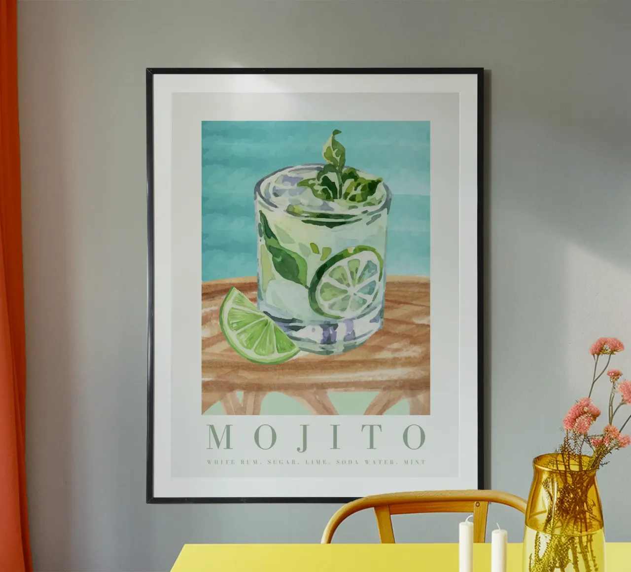 Cocktail Mojito carta hahnemühle da TheCocktailClub