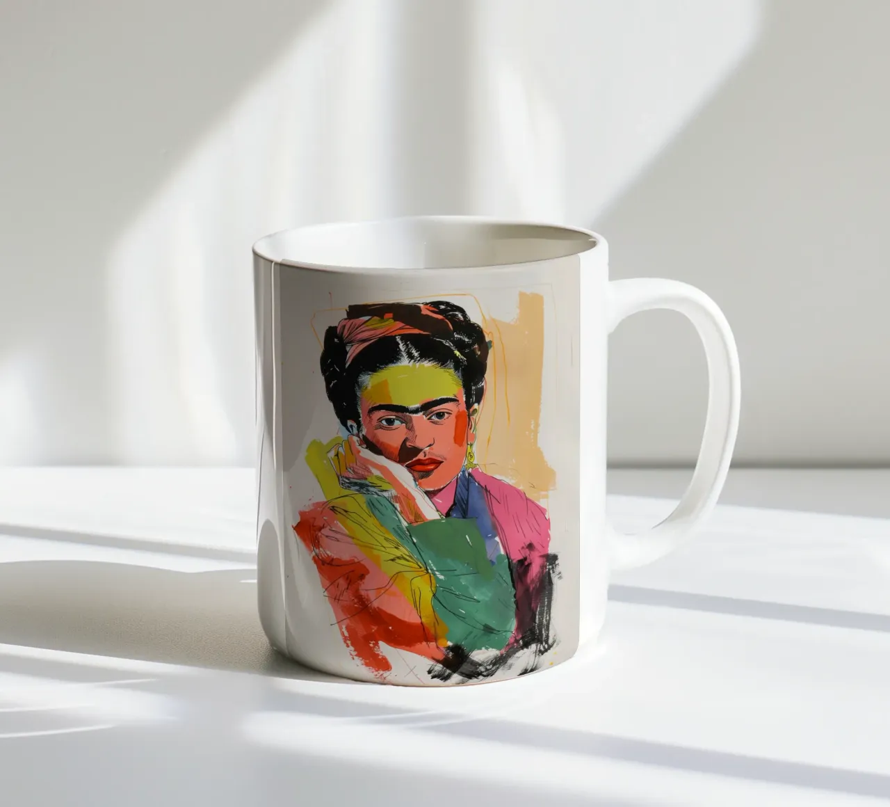 Kahlo popart creativa tazza in ceramica da Carinaprint