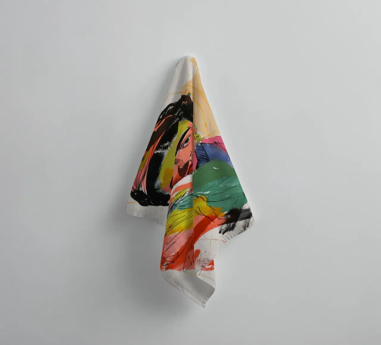 Kahlo popart creativa asciugamano da bagno da Carinaprint