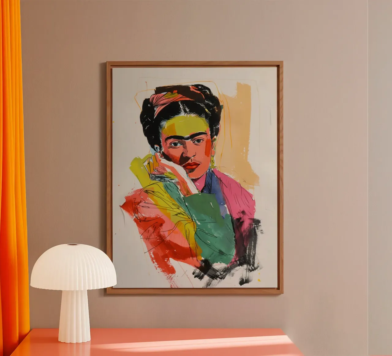 Kreative Popart Kahlo Forex-Platte von Carinaprint