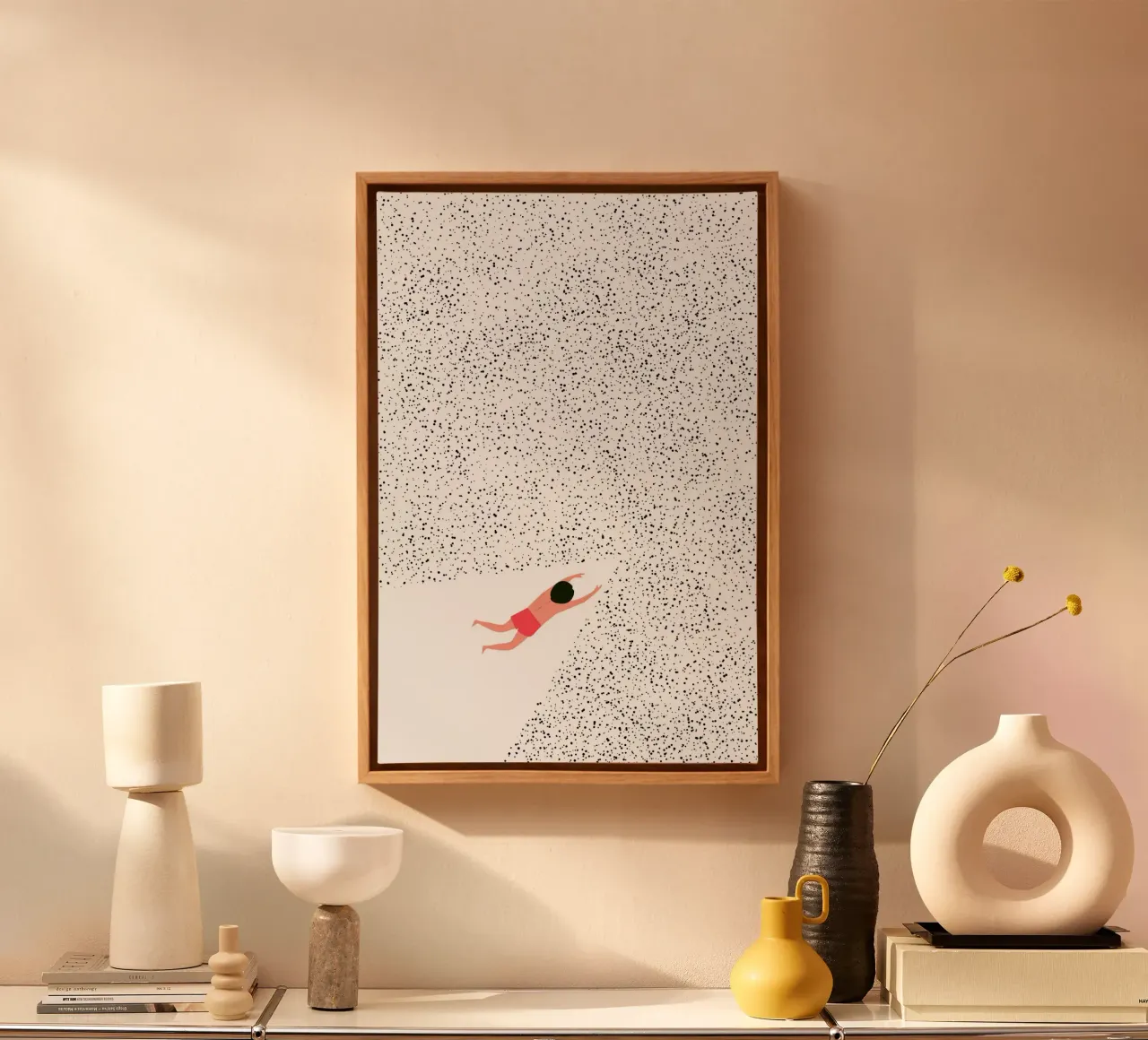 Swimming canvas met Baklijst van NORDLICHT DESIGNS