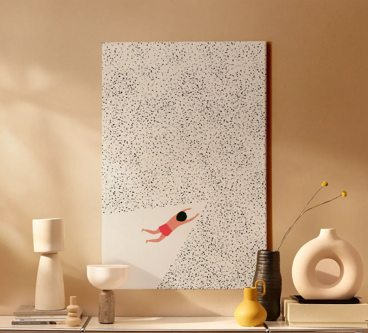 Swimming canvas met Baklijst van NORDLICHT DESIGNS